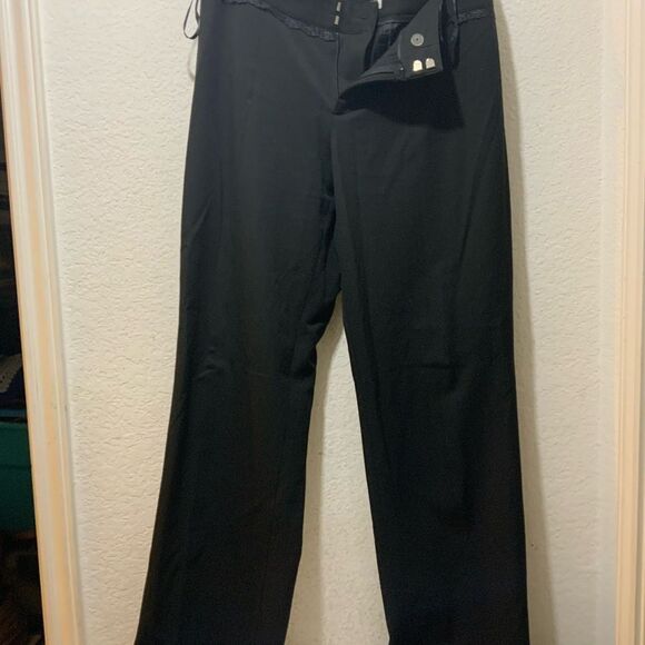 NWT Nine West slim leg  Pants lace Office Career Wear Trousers stretch Size 4 - Picture 2 of 11